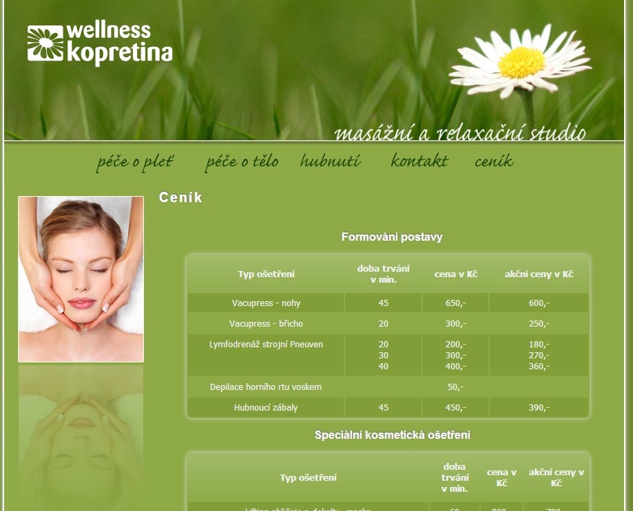 Wellness studio Kopretina